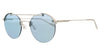 Calvin Klein  Shiny Silver Round Sunglasses