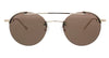 Calvin Klein CK20133S 45058 Shiny Gold Round Sunglasses