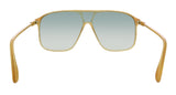 Victoria Beckham VB156S 42255 Striped Honey Shield Aviator Sunglasses