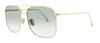 Victoria Beckham  Gold/Sage Square Aviator Sunglasses