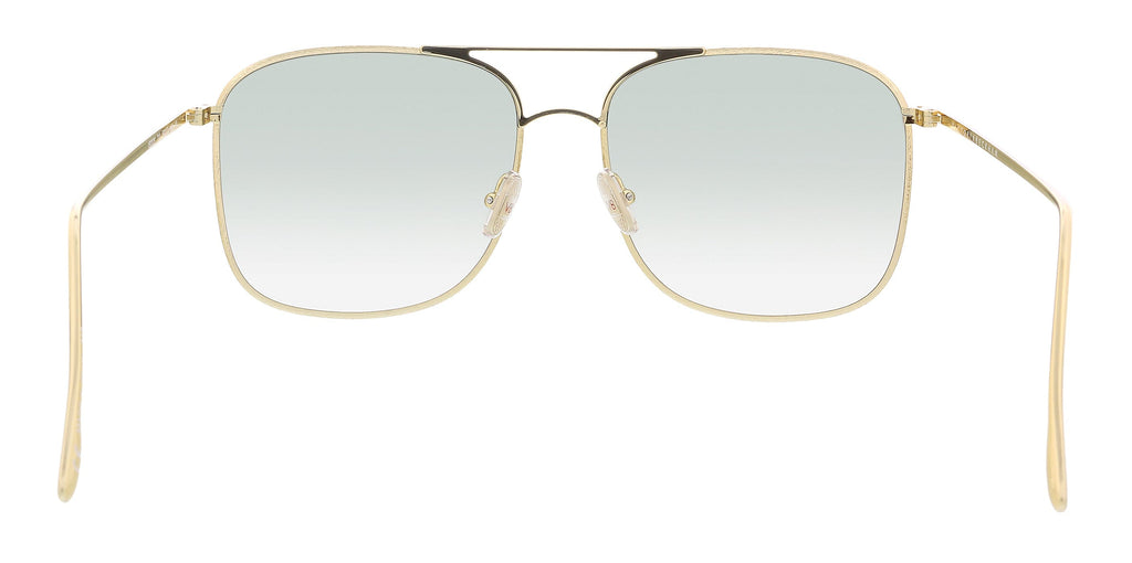 Victoria Beckham VB202S 42306 Gold/Sage Square Aviator Sunglasses
