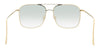 Victoria Beckham VB202S 42306 Gold/Sage Square Aviator Sunglasses