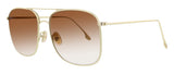 Victoria Beckham  Gold/Chocolate Square Aviator Sunglasses