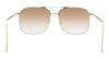 Victoria Beckham VB202S 42306 Gold/Chocolate Square Aviator Sunglasses