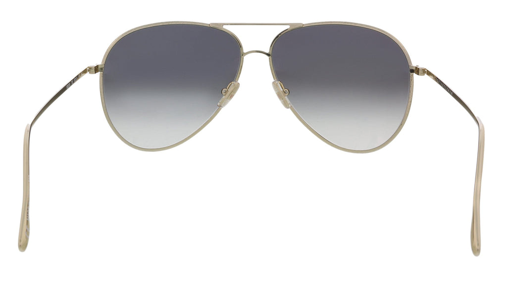Victoria Beckham VB203S 42307 Gold/Smoke Teardrop Aviator Sunglasses