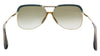 Victoria Beckham VB205S 43237 Gold/Sage Gradient Aviator Sunglasses