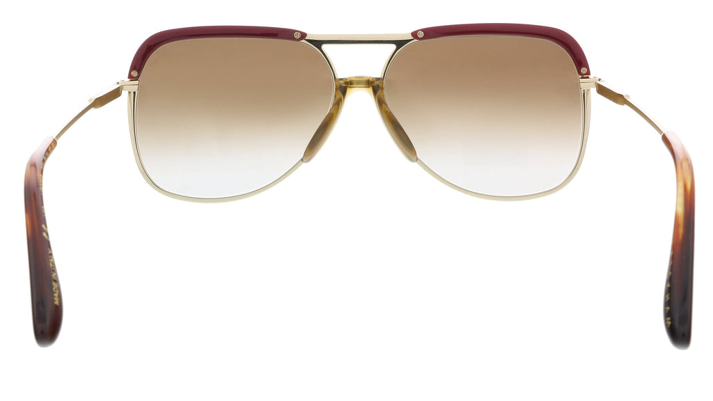 Victoria Beckham VB205S 43237 Gold/Brown Gradient Aviator Sunglasses