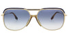 Victoria Beckham VB205S 43237 Gold/Blue Gradient Aviator Sunglasses