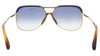 Victoria Beckham VB205S 43237 Gold/Blue Gradient Aviator Sunglasses