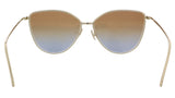 Victoria Beckham VB209S 43245 Gold/Brick/Blue Soft Cateye Sunglasses
