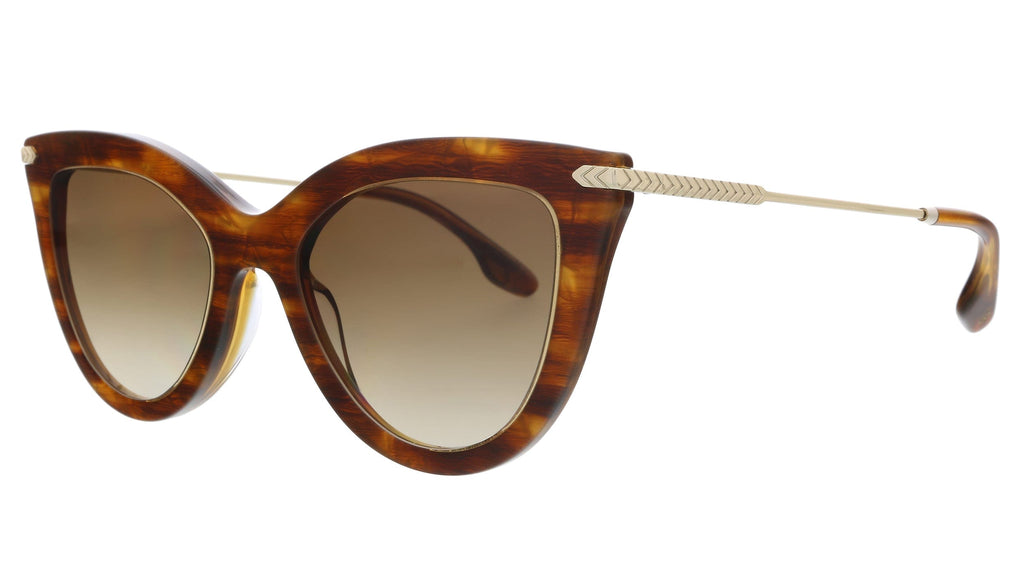 Victoria Beckham  Caramel Pearl Classic Cateye Sunglasses