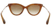 Victoria Beckham VB621S 44806 Caramel Pearl Classic Cateye Sunglasses