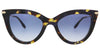 Victoria Beckham VB621S 44806 Havana Blue Classic Cateye Sunglasses