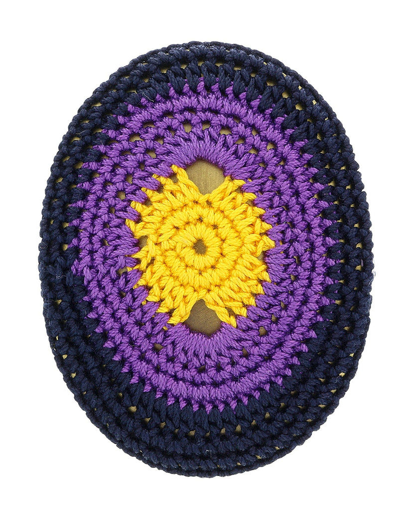 Prada Crochet Oval Brooch Pin-one size