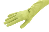 PRADA Green Vintage Silk Blend Mid Arm Gloves-7.5