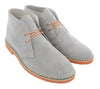 Daniela Fargion Grey Suede Leather Lace Up Bootie-40