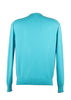 Piacenza Pure Cashmere Soft Turquoise Crewneck Long Sleeve Sweater