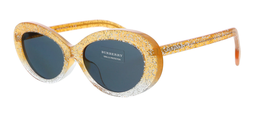 Burberry  Orange/Silver Glitter Cateye Sunglasses