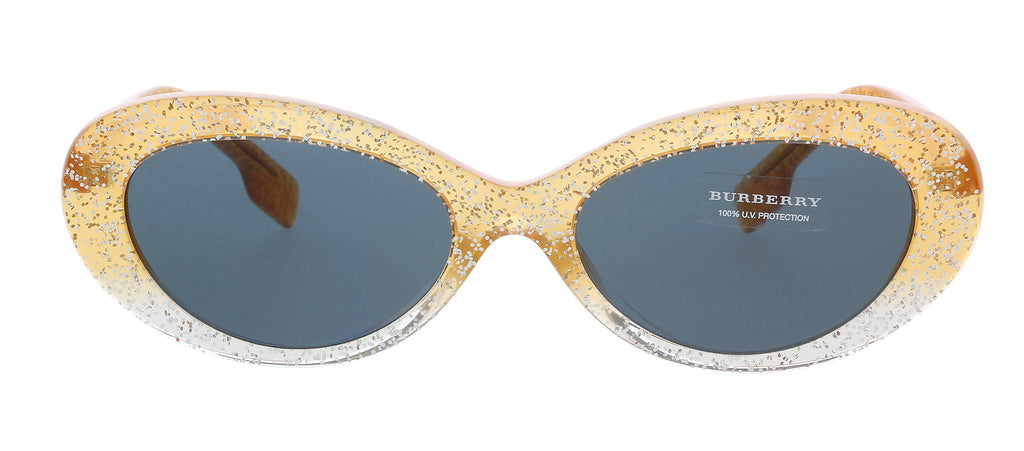 Burberry 0BE4278F 376588 Orange/Silver Glitter Cateye Sunglasses