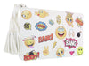 Daniela Fargion White Emogi Print Pop Art Pouch Clutch