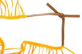 Miu Miu Orange/Tan Feather Tie On Choker-One Size