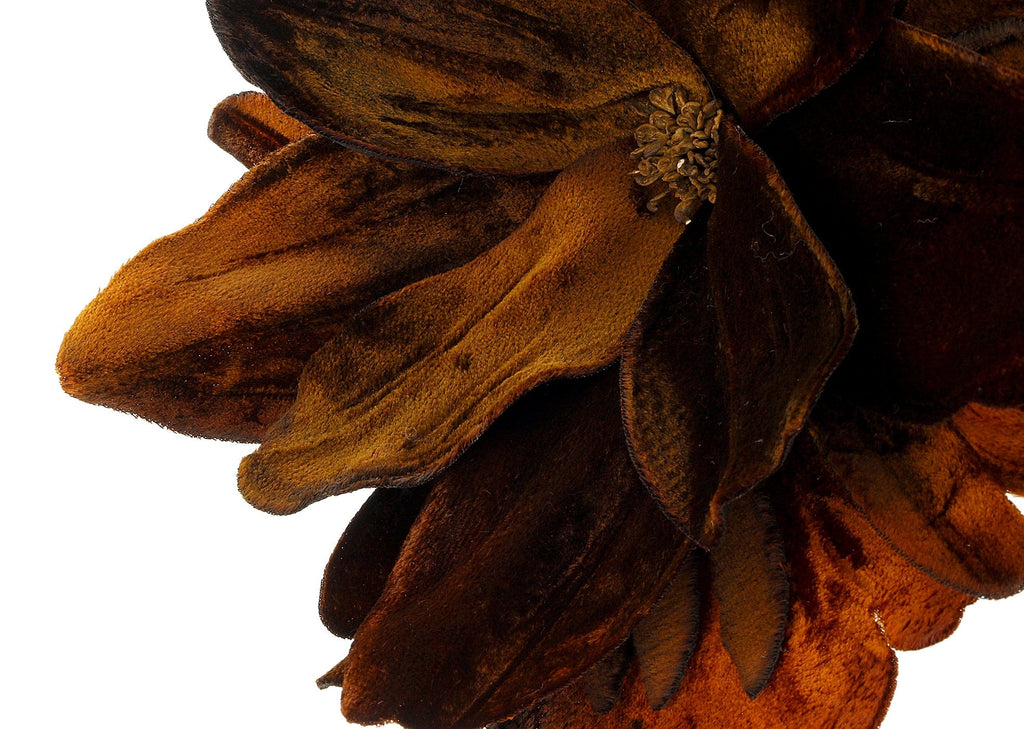 Miu Miu Copper Floral Applique Brooch Pin-One Size