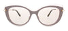 JIMMY CHOO CLEAGS 0FWM K1 Beige Cateye Sunglasses