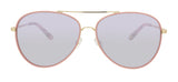 JUICY COUTURE JU599S 0EYR DC Gold Pink Aviator Sunglasses
