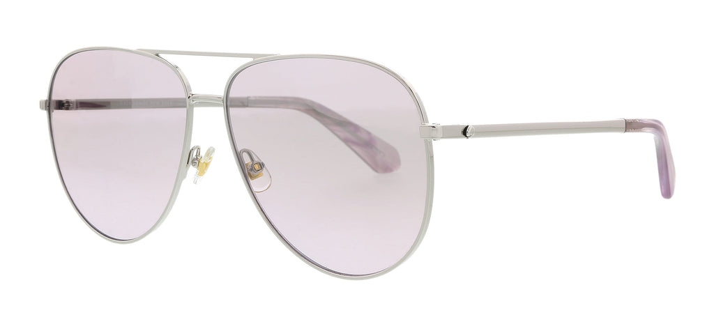 KATE SPADE  Silver Violet Aviator Sunglasses