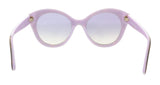 KATE SPADE KARLEIGHS 0MFX GB Havana Violet Cateye Sunglasses