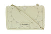 Love Moschino Cream  Heart Mesh Structured Medium Shoulder Bag