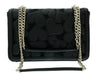 Love Moschino Black Heart Mesh Structured Medium Shoulder Bag