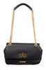 Love Moschino Black Quilted Classic Clutch Medium Shoulder Bag