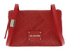 Love Moschino Red Signature Embossed Small Shoulder Bag