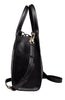 Love Moschino Black Heart Mesh Structured Medium Shoulder Bag