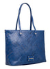 Love Moschino Blue Signature embossed construction