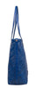 Love Moschino Blue Signature embossed construction