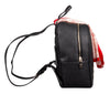Love Moschino Black Scarf Embellished Classic Love Structured Backpack