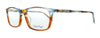 Calvin Klein  Striped Azure Tortoise Rectangle Eyeglasses