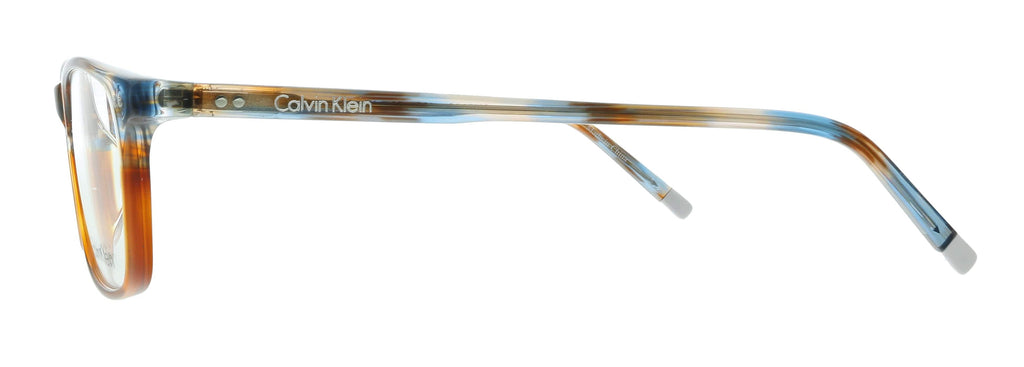 Calvin Klein CK5968 486 Striped Azure Tortoise Rectangle Eyeglasses