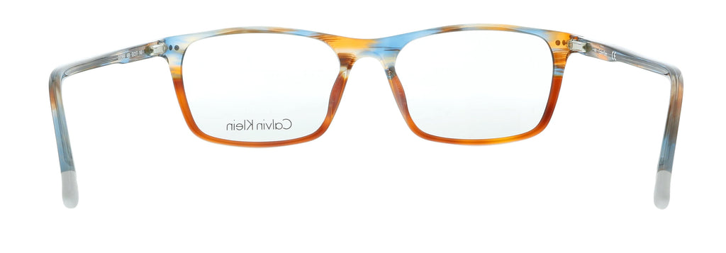 Calvin Klein CK5968 486 Striped Azure Tortoise Rectangle Eyeglasses