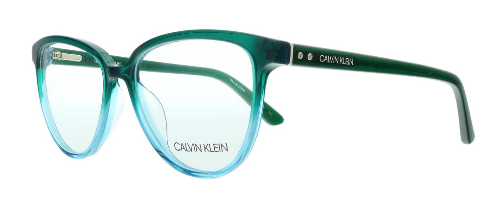 Calvin Klein  Green/Teal Gradient Tea Cup Eyeglasses