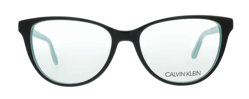 Calvin Klein CK19516 012 Black/Teal Cat Eye Eyeglasses