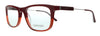 Calvin Klein  Oxblood/Crystal Red Gradient Modified Rectangle Eyeglasses