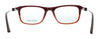Calvin Klein CK19707 615 Oxblood/Crystal Red Gradient Modified Rectangle Eyeglasses