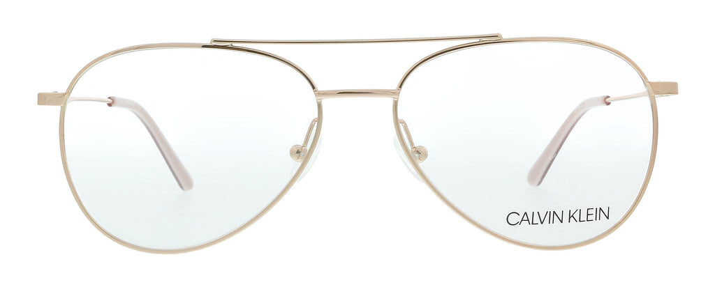 Calvin Klein CK19112 780 Rose Gold Aviator Eyeglasses