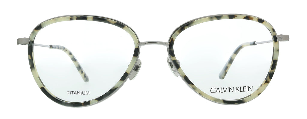 Calvin Klein CK20106 106 Cream Tortoise Aviator Eyeglasses