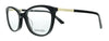 Calvin Klein  Black Modified Rectangle Eyeglasses