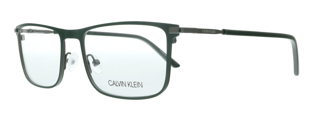 Calvin Klein  Matte Forest Green Rectangle Eyeglasses