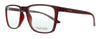Calvin Klein  Crystal Deep Red Modified Rectangle Eyeglasses